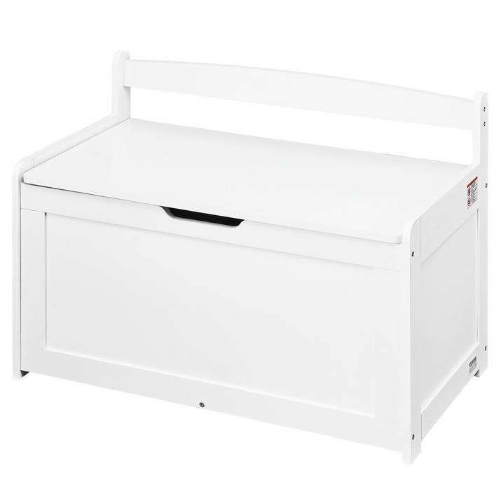 VEVOR Kids Toy Storage Bench Wooden Toy Box Chest 32.68 x 17.91 x 24.02" White - The Little Big Store