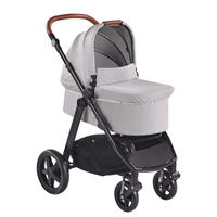 Stroller Travel System With Bassinet Playard Baby Combo Set Light Gray - The Little Big Store
