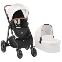 Stroller Travel System With Bassinet Playard Baby Combo Set 2-in-1 White - The Little Big Store