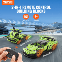 VEVOR STEM Building Toys for Kids 2 in 1 App & Remote Control Car/Robot 461 PCS - The Little Big Store