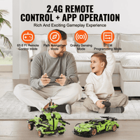 VEVOR STEM Building Toys for Kids 2 in 1 App & Remote Control Car/Robot 461 PCS - The Little Big Store