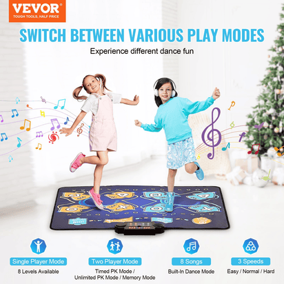 VEVOR Dance Mat for Kids Dance Pad Toys Two Player Gift for 3+ Year Old Girls - The Little Big Store