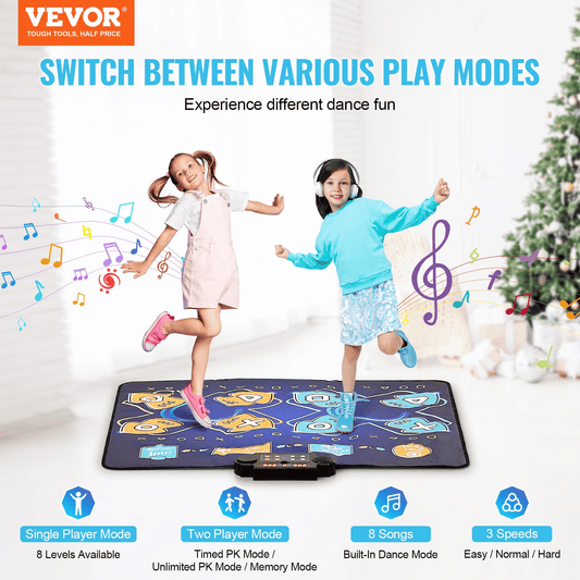 VEVOR Dance Mat for Kids Dance Pad Toys Two Player Gift for 3+ Year Old Girls - The Little Big Store