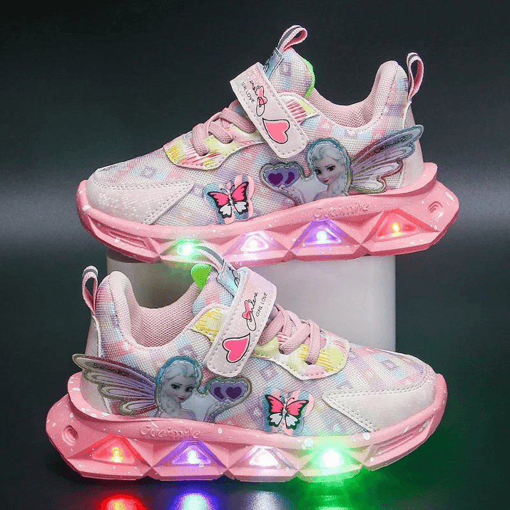 Breathable Sneakers Shoes with Cartoon LED for Children - The Little Big Store