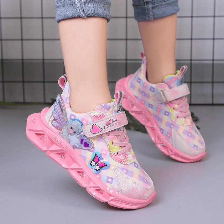Breathable Sneakers Shoes with Cartoon LED for Children - The Little Big Store