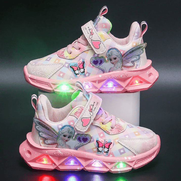 Breathable Sneakers Shoes with Cartoon LED for Children - The Little Big Store