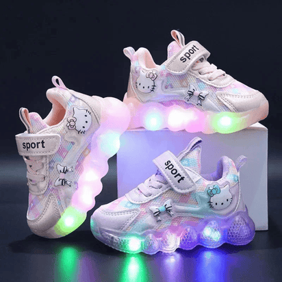 Breathable Sneakers Shoes with Cartoon LED for Children - The Little Big Store