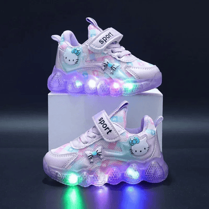 Breathable Sneakers Shoes with Cartoon LED for Children - The Little Big Store