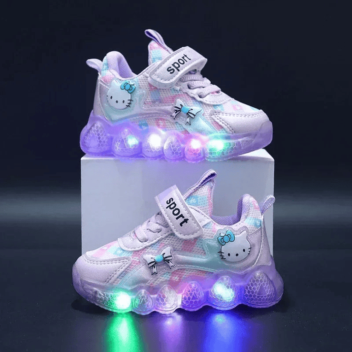 Breathable Sneakers Shoes with Cartoon LED for Children - The Little Big Store