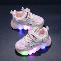 Breathable Sneakers Shoes with Cartoon LED for Children - The Little Big Store