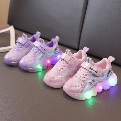 Breathable Sneakers Shoes with Cartoon LED for Children - The Little Big Store