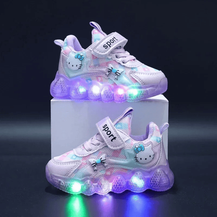Breathable Sneakers Shoes with Cartoon LED for Children - The Little Big Store