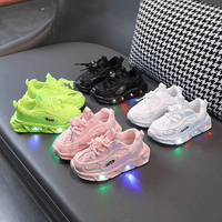Breathable Sneakers Shoes with Multicolor LED for Children - The Little Big Store