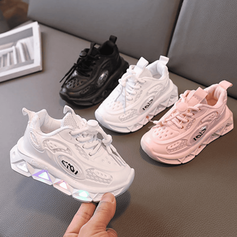 Breathable Sneakers Shoes with Multicolor LED for Children - The Little Big Store