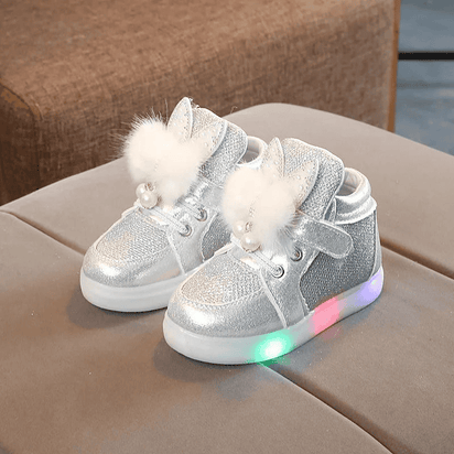Breathable Luminous Shoes with LED and Glitter for Children - The Little Big Store