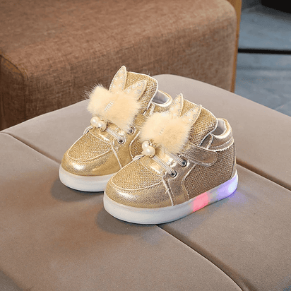 Breathable Luminous Shoes with LED and Glitter for Children - The Little Big Store