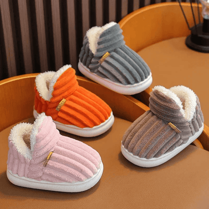 Multicolored Warm and Breathable Non-slip Slippers for Children - The Little Big Store