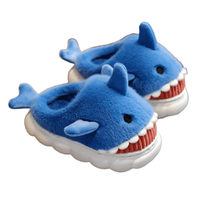 Soft Padded Multicolored Shark Slippers for Children - The Little Big Store