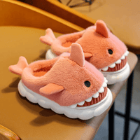 Soft Padded Multicolored Shark Slippers for Children - The Little Big Store