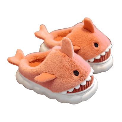 Soft Padded Multicolored Shark Slippers for Children - The Little Big Store