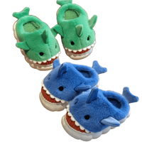 Soft Padded Multicolored Shark Slippers for Children - The Little Big Store