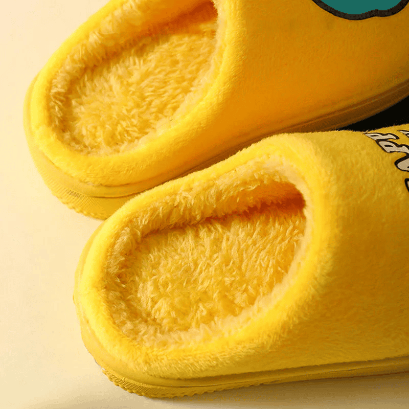 Warm and padded home slippers for children with monster - The Little Big Store