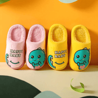Warm and padded home slippers for children with monster - The Little Big Store