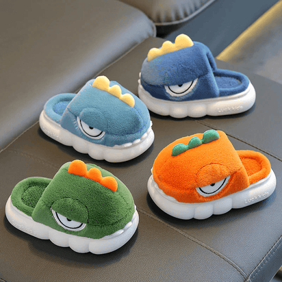 Warm Dinosaur Slippers for Children - The Little Big Store