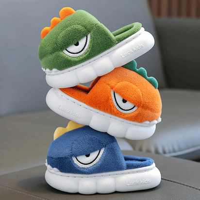 Warm Dinosaur Slippers for Children - The Little Big Store