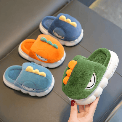 Warm Dinosaur Slippers for Children - The Little Big Store