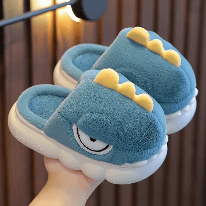 Warm Dinosaur Slippers for Children - The Little Big Store