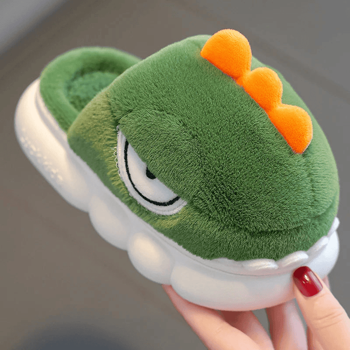 Warm Dinosaur Slippers for Children - The Little Big Store