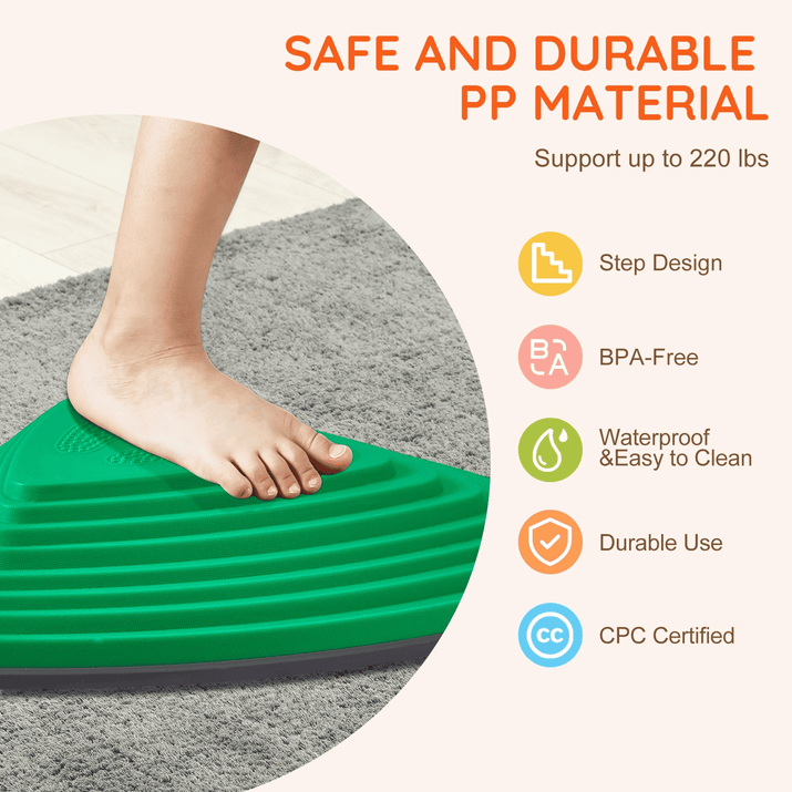 VEVOR Kids Balance Stepping Stones Sensory Obstacle Course 12 PCS Outdoor Indoor - The Little Big Store