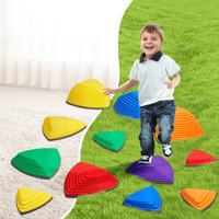 VEVOR Kids Balance Stepping Stones Sensory Obstacle Course 12 PCS Outdoor Indoor - The Little Big Store