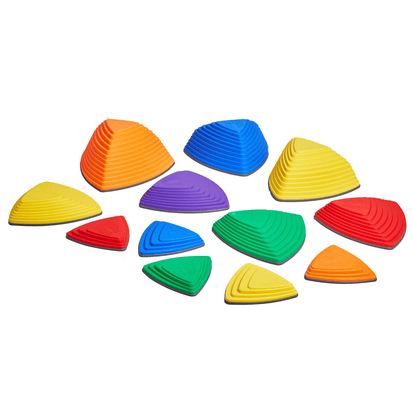 VEVOR Kids Balance Stepping Stones Sensory Obstacle Course 12 PCS Outdoor Indoor - The Little Big Store