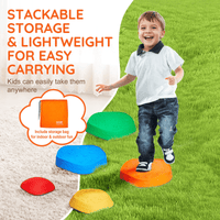 VEVOR Kids Balance Stepping Stones Sensory Obstacle Course 5 PCS Outdoor Indoor - The Little Big Store