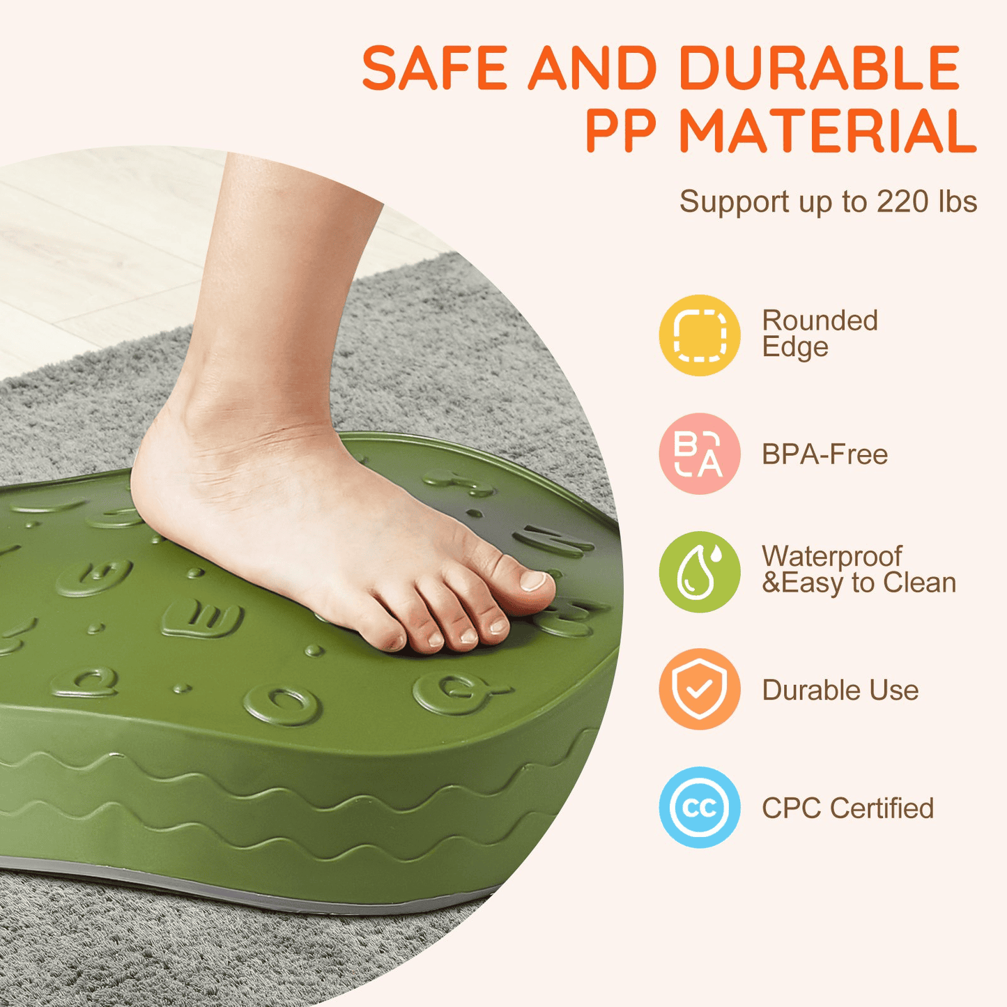 VEVOR Kids Balance Stepping Stones Sensory Obstacle Course 6 PCS Outdoor Indoor - The Little Big Store