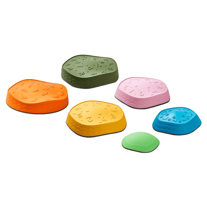 VEVOR Kids Balance Stepping Stones Sensory Obstacle Course 6 PCS Outdoor Indoor - The Little Big Store
