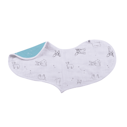 Dandelions Bamboo Heart Bib 2PK - The Little Big Store