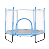 60" Trampoline for Kids Mini Toddler Trampoline with Net Indoor Outdoor - The Little Big Store