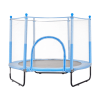 60" Trampoline for Kids Mini Toddler Trampoline with Net Indoor Outdoor - The Little Big Store