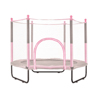 60" Trampoline for Kids Mini Toddler Trampoline with Net Indoor Outdoor - The Little Big Store