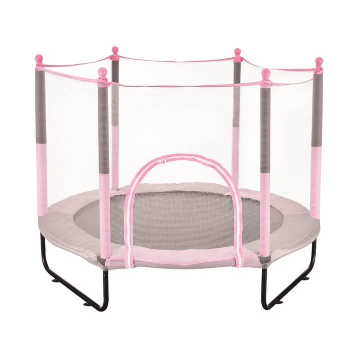 60" Trampoline for Kids Mini Toddler Trampoline with Net Indoor Outdoor - The Little Big Store