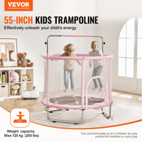 55" Trampoline for Kids Mini Toddler Trampoline with Net Indoor Outdoor - The Little Big Store