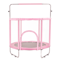 55" Trampoline for Kids Mini Toddler Trampoline with Net Indoor Outdoor - The Little Big Store