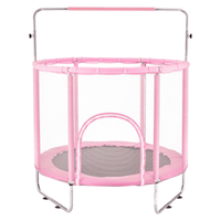 55" Trampoline for Kids Mini Toddler Trampoline with Net Indoor Outdoor - The Little Big Store