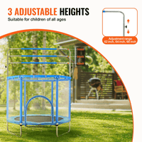 55" Trampoline for Kids Mini Toddler Trampoline with Net Indoor Outdoor - The Little Big Store