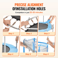 55" Trampoline for Kids Mini Toddler Trampoline with Net Indoor Outdoor - The Little Big Store