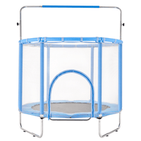 55" Trampoline for Kids Mini Toddler Trampoline with Net Indoor Outdoor - The Little Big Store