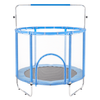 55" Trampoline for Kids Mini Toddler Trampoline with Net Indoor Outdoor - The Little Big Store